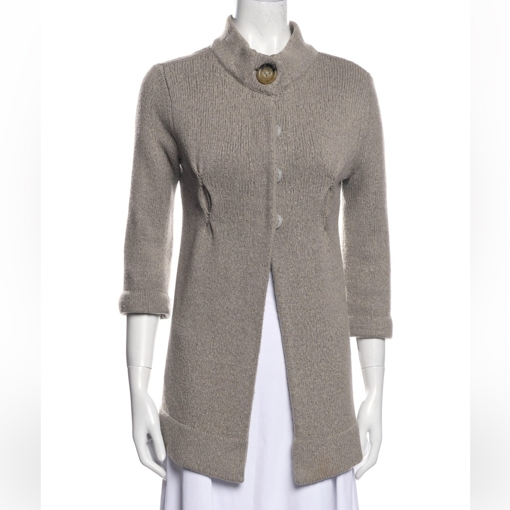 VINCE - Mock Neck Cardigan